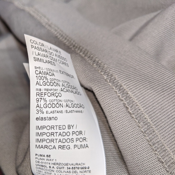 Puma Premium Men's L Oversized Boxy Natural Dye Heavyweight Cotton Tee Cool Grey - Picture 6 of 6